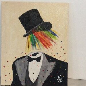 Acrylic Painting 8” by 10” on Canvas signed LL  NWOT